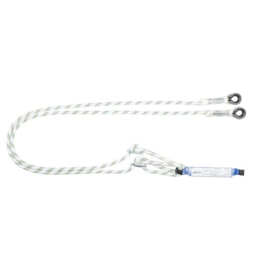 PROTEKT Amortyzator bezpieczeństwa z podwójną linką regulowaną bez zatrzaśników ABM/2LB100