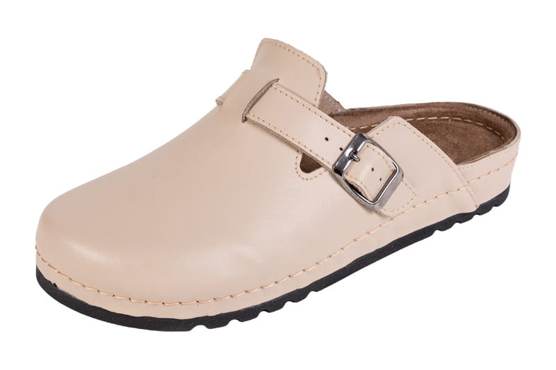 Skórzane klapki medyczne memory